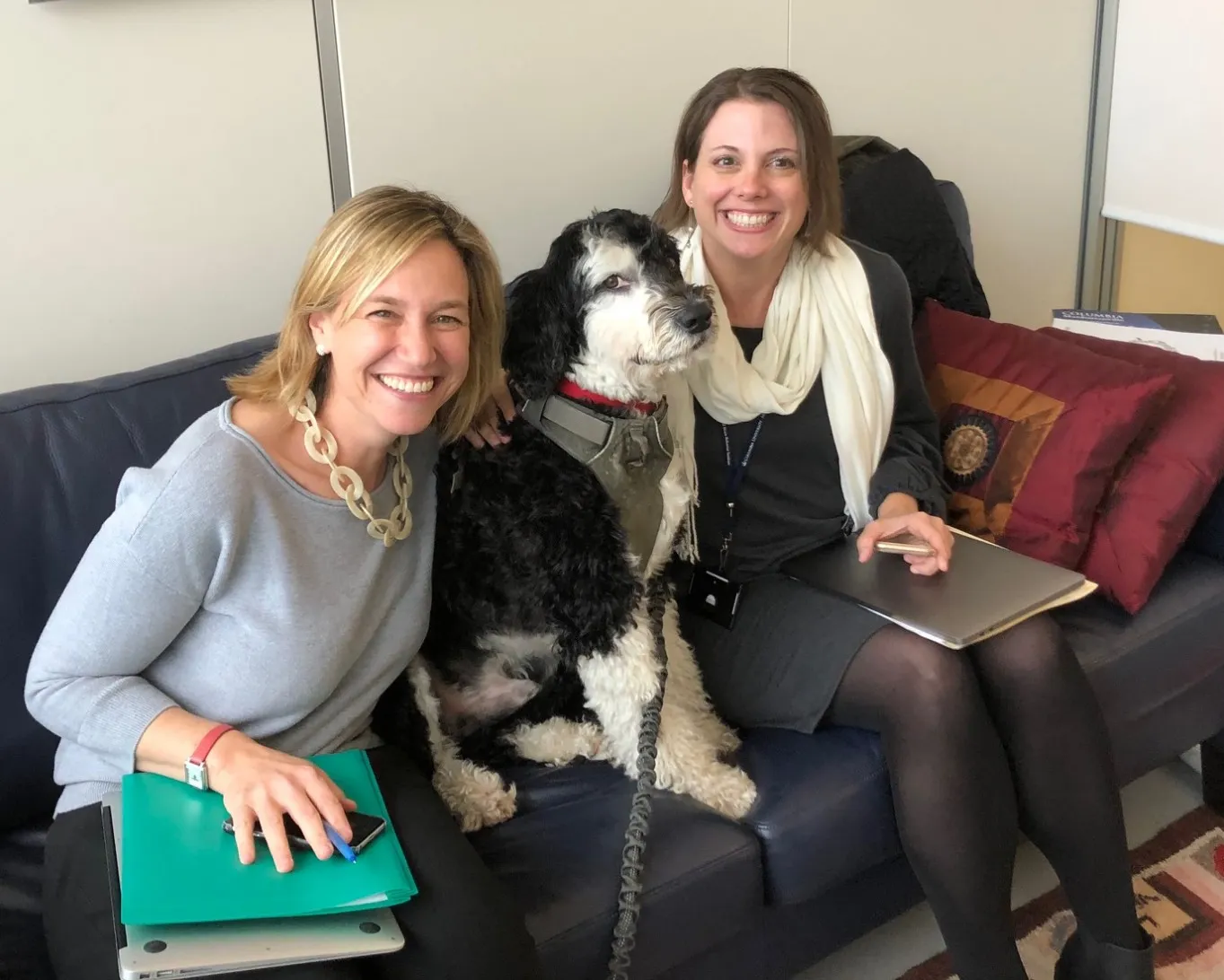 Teddy with Anne and Amy